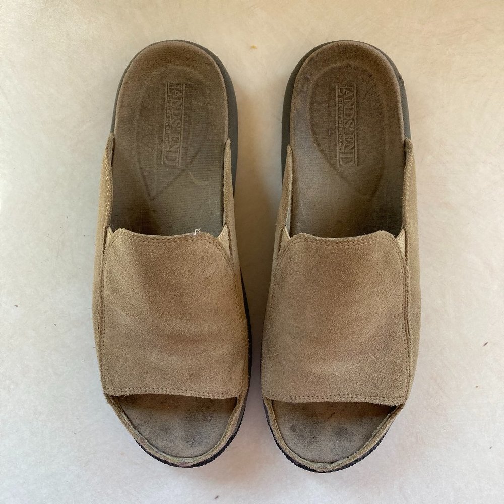 2 for $10 / Lands' End Woman's Tan Sandals - 9M